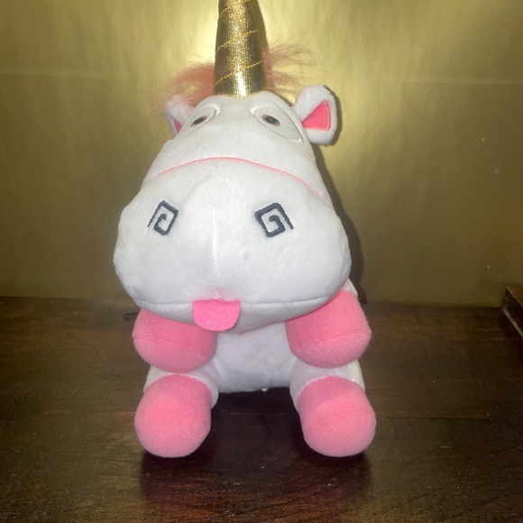 Universal Studios Despicable Me Minions Fluffy Unicorn Plush Stuffed Toy 9" - Picture 5 of 8